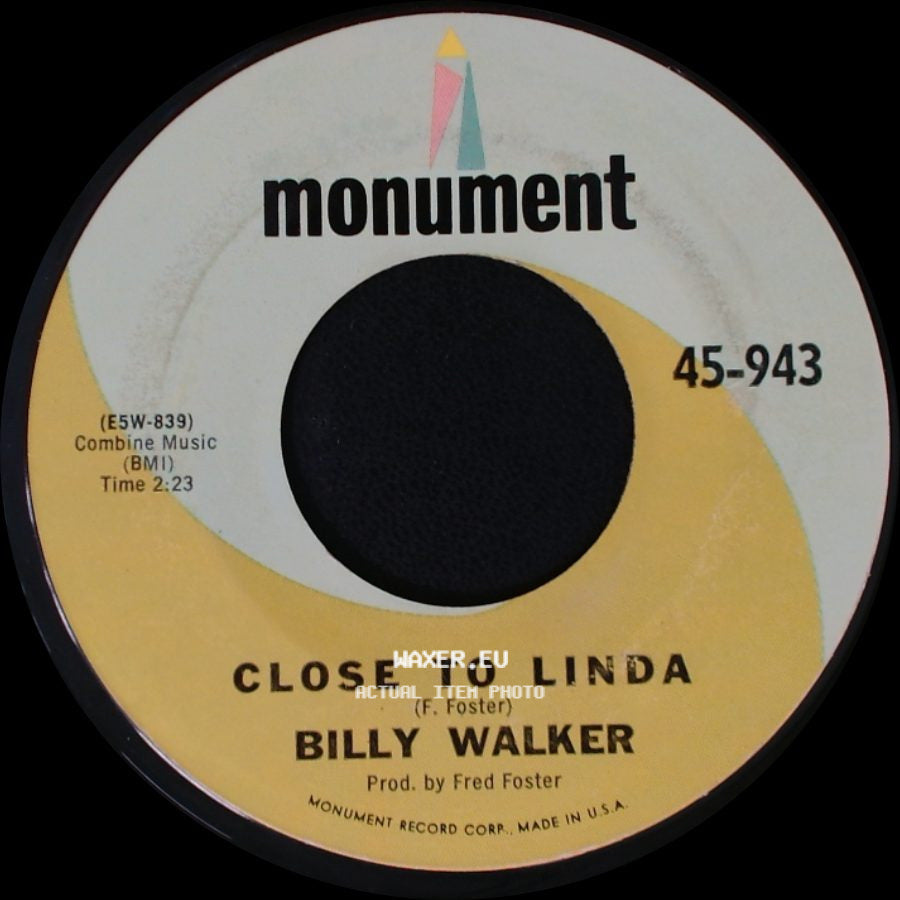 Billy Walker - A Million And One / Close To Linda side B