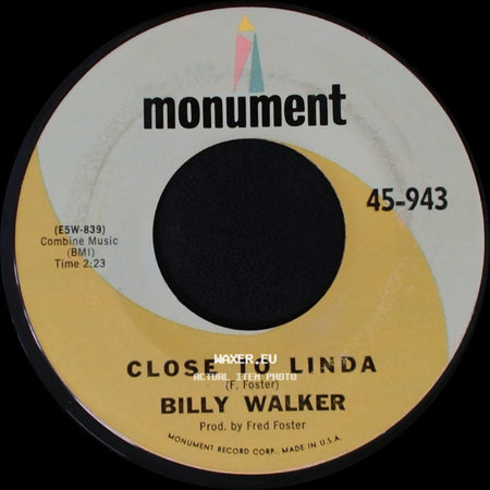 Billy Walker - A Million And One / Close To Linda side B