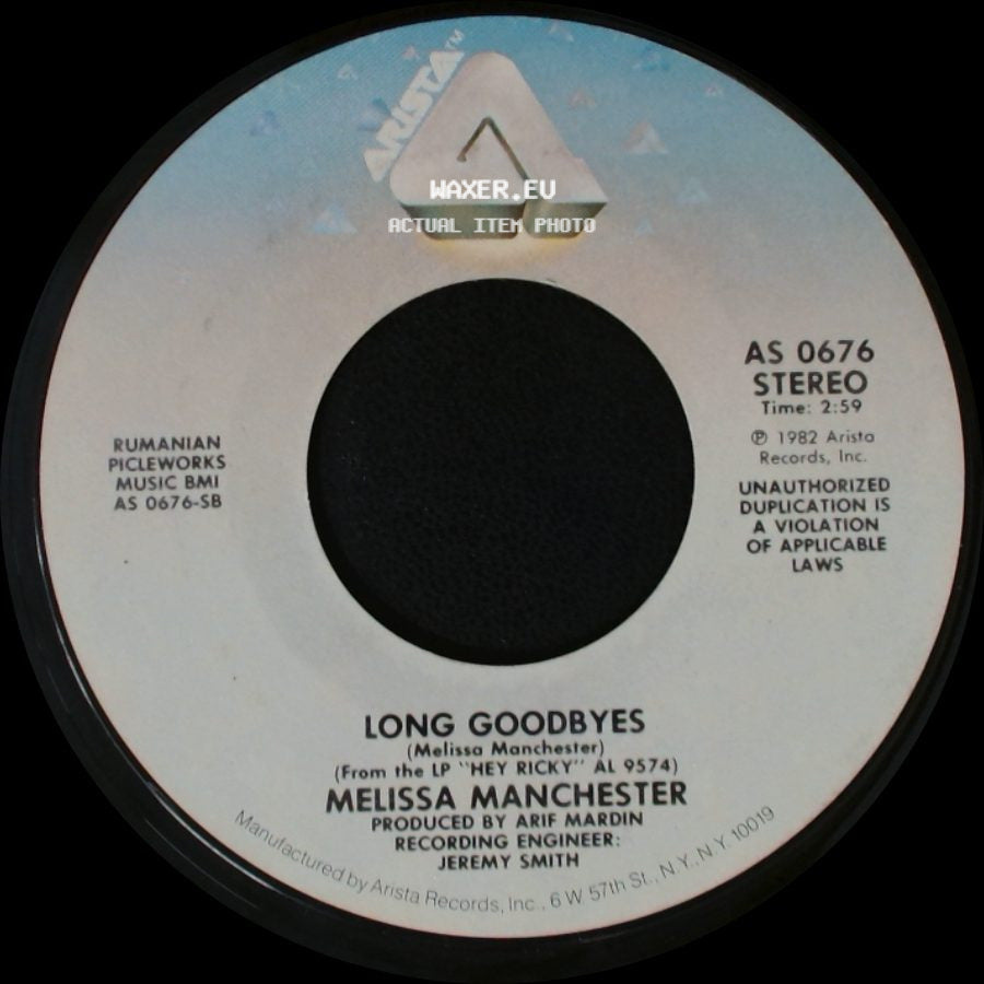 Melissa Manchester - You Should Hear How She Talks About You / Long Goodbyes side B