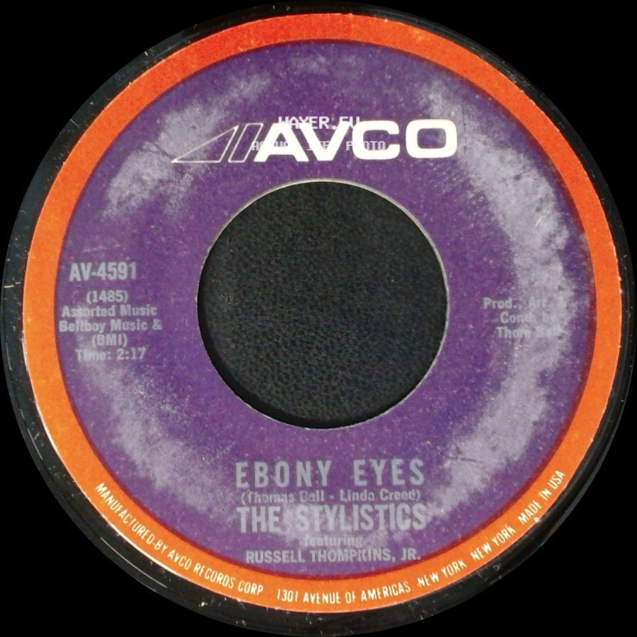 The Stylistics Featuring Russell Thompkins, Jr. / The Stylistics - Ebony Eyes / Getcha By Golly, Wow side A