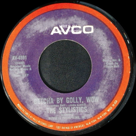 The Stylistics Featuring Russell Thompkins, Jr. / The Stylistics - Ebony Eyes / Getcha By Golly, Wow side B