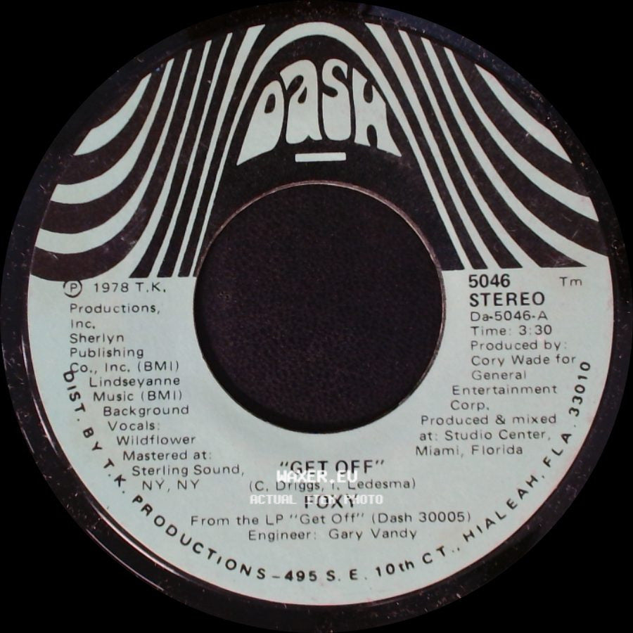 Foxy - You Make Me Hot / Get Off side B