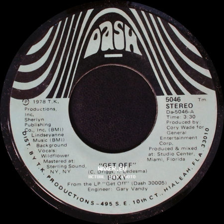 Foxy - You Make Me Hot / Get Off side B