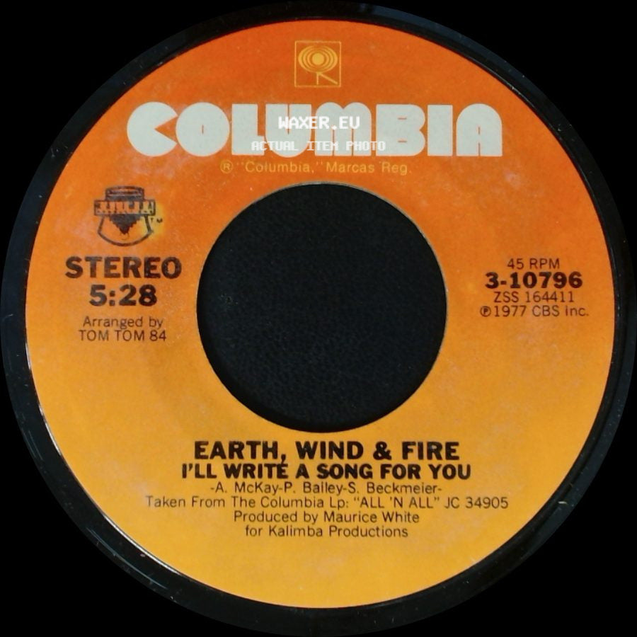 Earth, Wind & Fire - I'll Write A Song For You / Got To Get You Into My Life side A