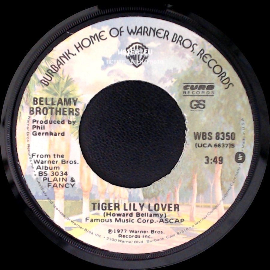 Bellamy Brothers - Tiger Lily Lover / Crossfire side A