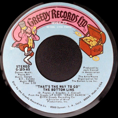 The Bottom Line - Disco Dobro / That's The Way To Go side B