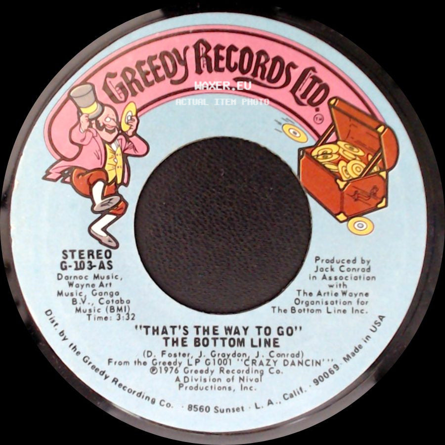 The Bottom Line - Disco Dobro / That's The Way To Go side B