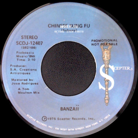 Banzaiì - Chinese Kung Fu (Subway) / Chinese Kung Fu (Disco Version) side A