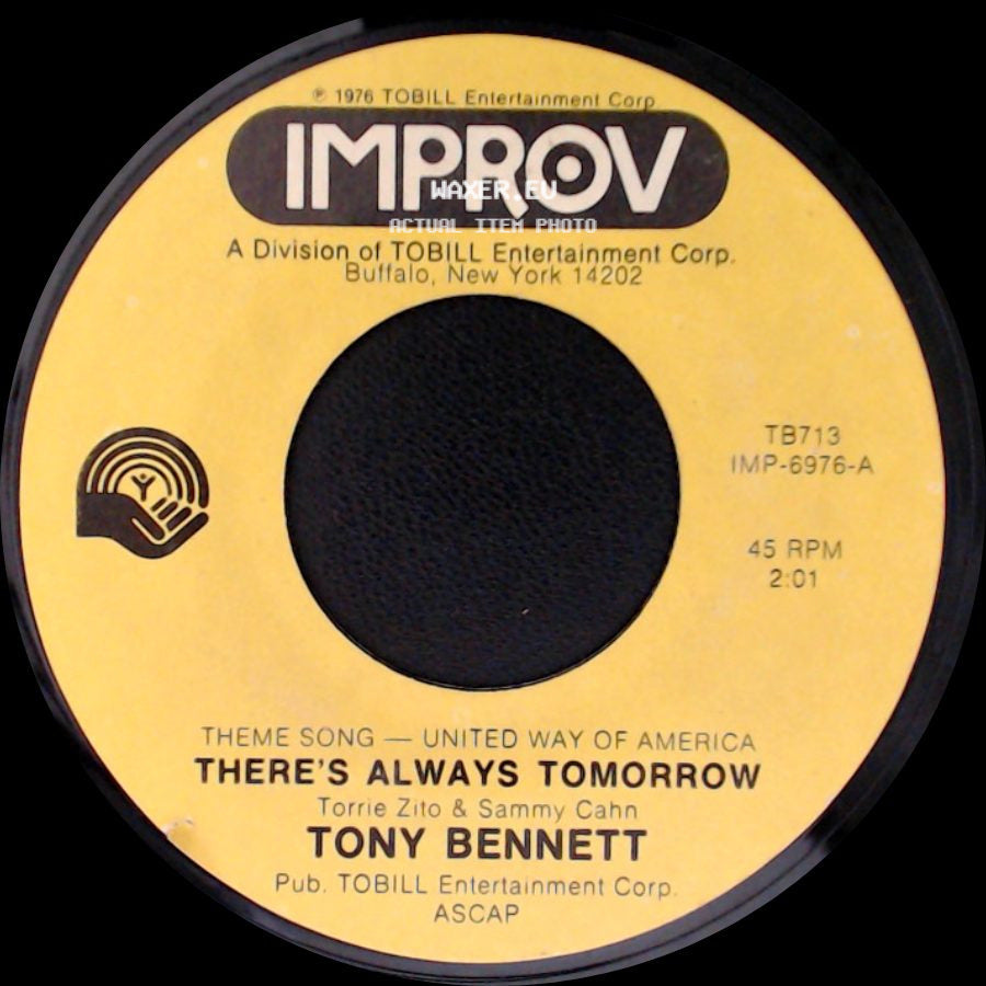 Tony Bennett - I Wish I Were In Love Again / There's Always Tomorrow side B