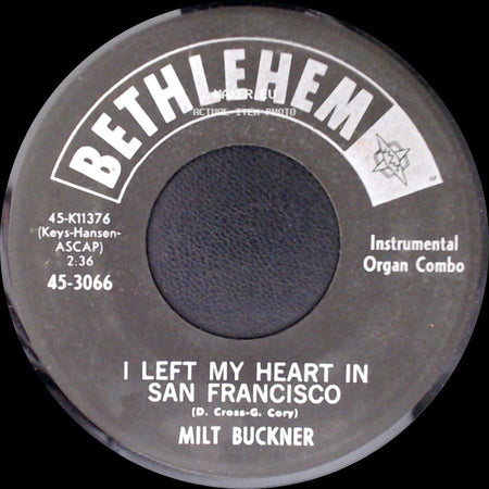 Milt Buckner - All Blues / I Left My Heart In San Francisco side B