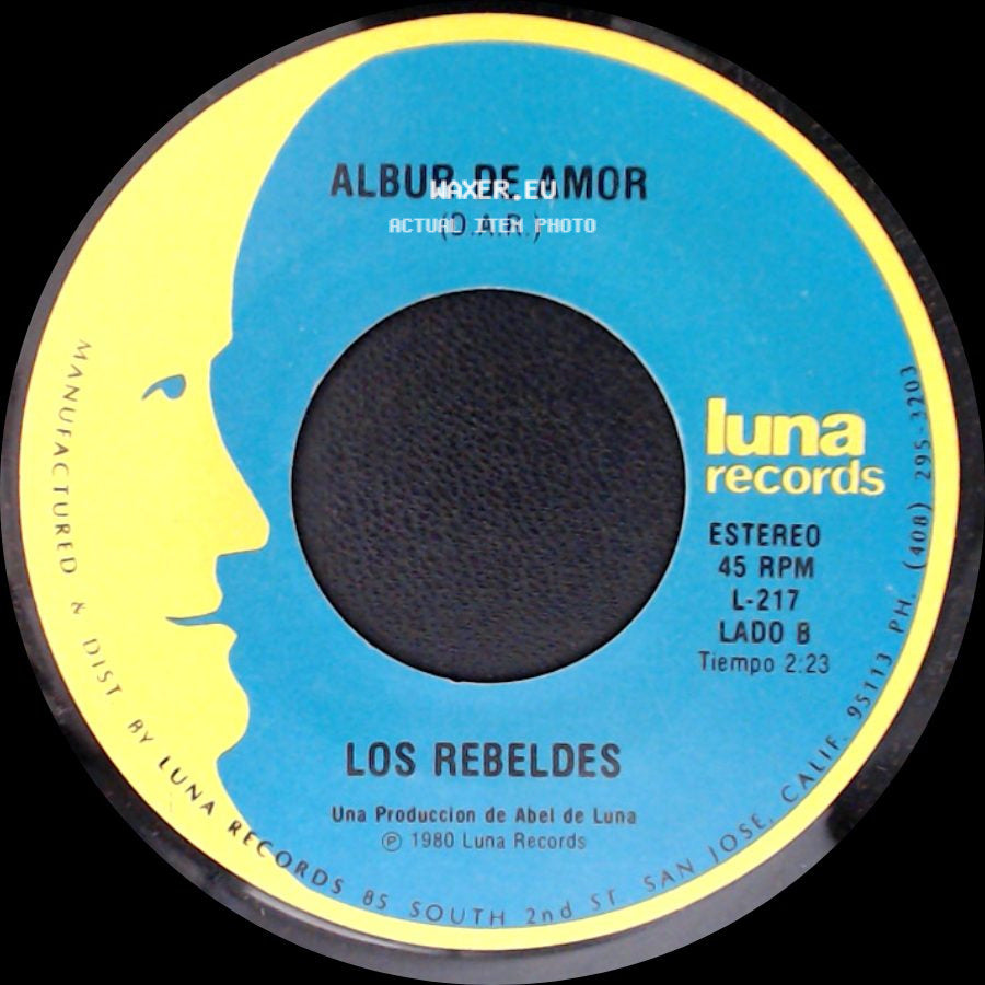 Los Rebeldes - Tu Partida / Albur De Amor (D.A.R.) side B