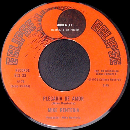 Mike Renteria - Plegaria De Amor / Esclavo De Tu Piel side A