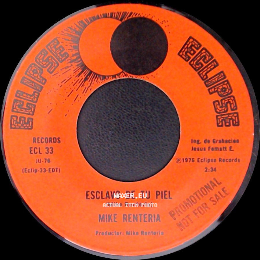 Mike Renteria - Plegaria De Amor / Esclavo De Tu Piel side B