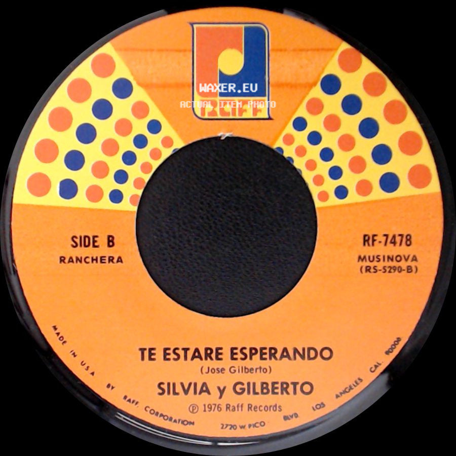 Silvia Y Gilberto - Nescesito Tenerte / Te Estare Esperando side B