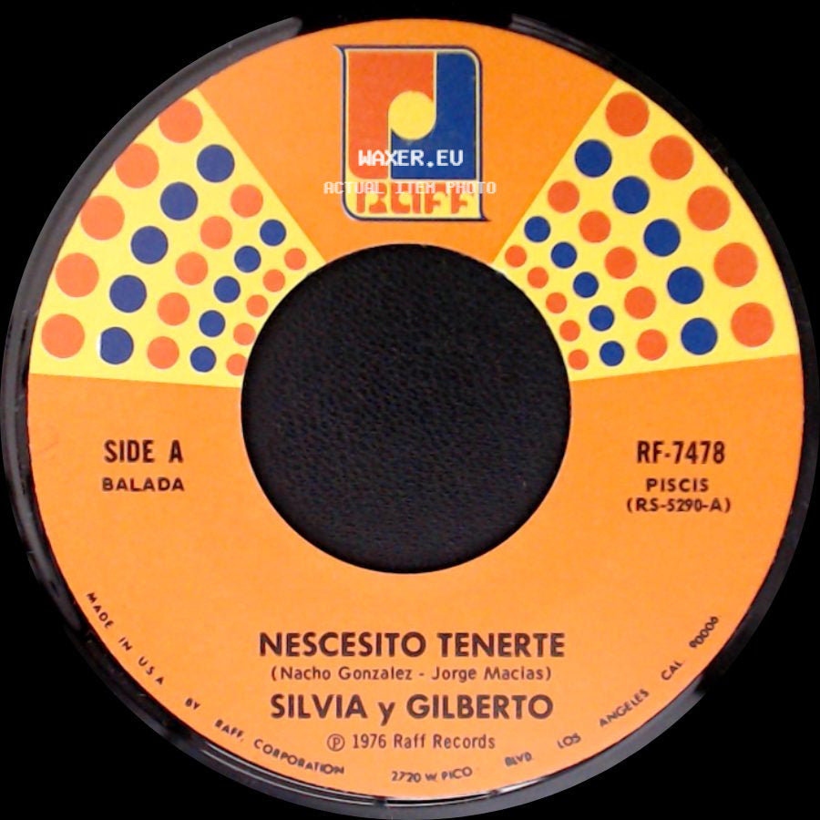 Silvia Y Gilberto - Nescesito Tenerte / Te Estare Esperando side A