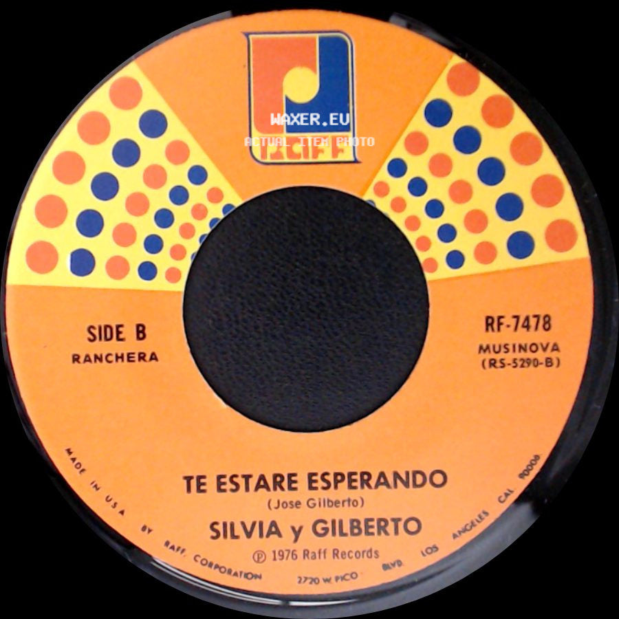 Silvia Y Gilberto - Nescesito Tenerte / Te Estare Esperando side B
