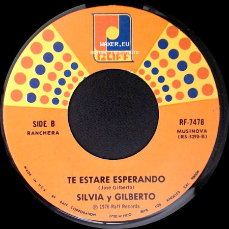 Silvia Y Gilberto - Nescesito Tenerte / Te Estare Esperando side B