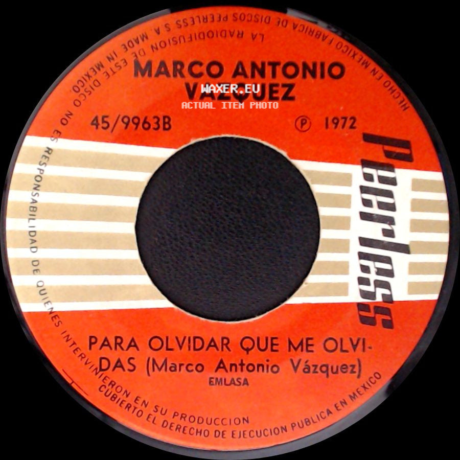 Marco Antonio Vazquez - Chatita / Para Olvidar Que Me Olvidas side B