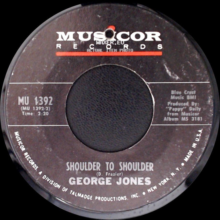 George Jones - Shoulder To Shoulder / Where Grass Won't Grow side A