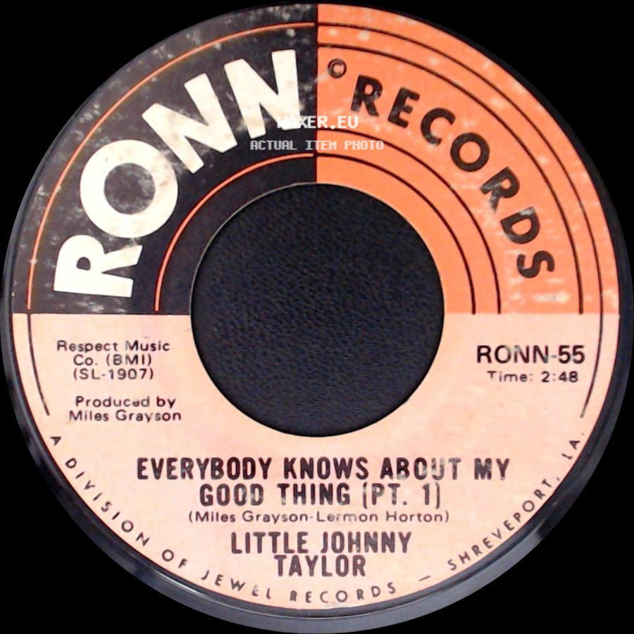 Little Johnny Taylor - Everybody Knows About My Good Thing (Pt. 2) / Everybody Knows About My Good Thing (Pt. 1) side B