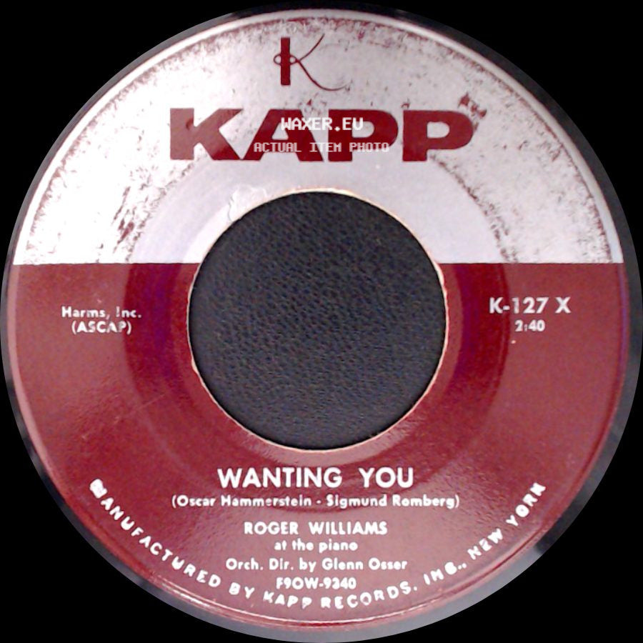 Roger Williams - Night Wind / Wanting You side B
