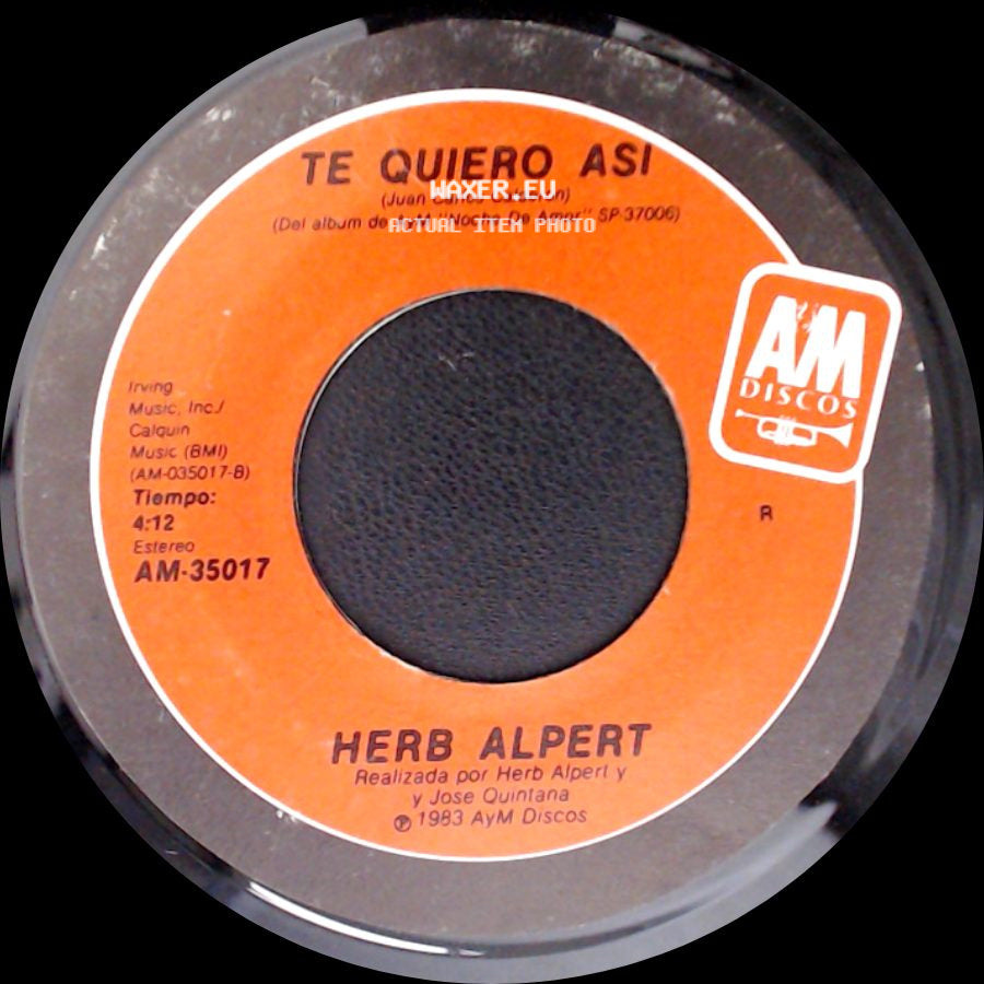 Herb Alpert - Noche De Amor / Te Quiero Asi side B