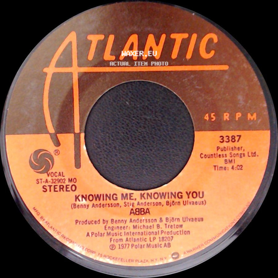 Abba - Knowing Me, Knowing You / Happy Hawaii side A