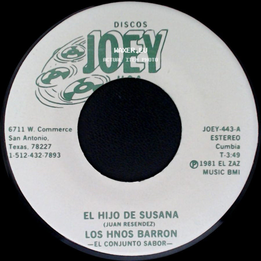 Los Hnos Barron - El Conjunto Sabor / Los Hnos. Barron - El Hijo De Susana / Entre Suspiro Y Suspiro side A