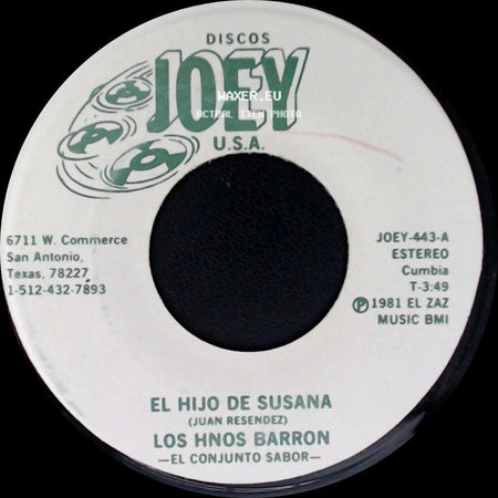 Los Hnos. Barron - El Hijo De Susana / Entre Suspiro Y Suspiro side A