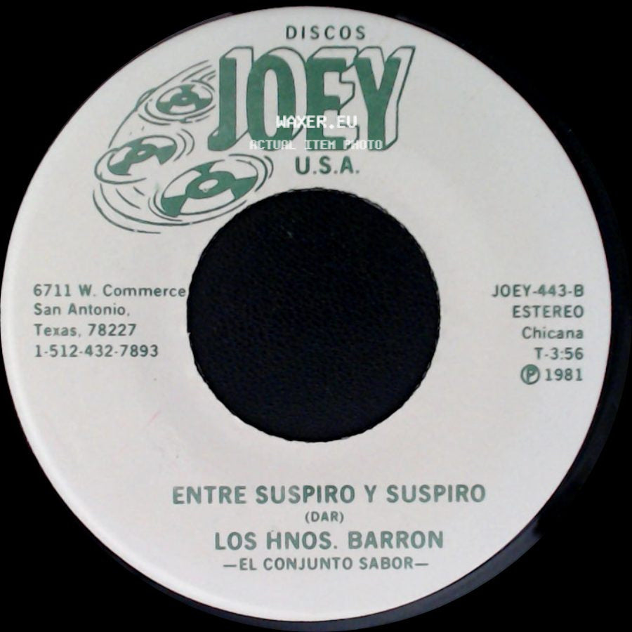 Los Hnos. Barron - El Hijo De Susana / Entre Suspiro Y Suspiro side B