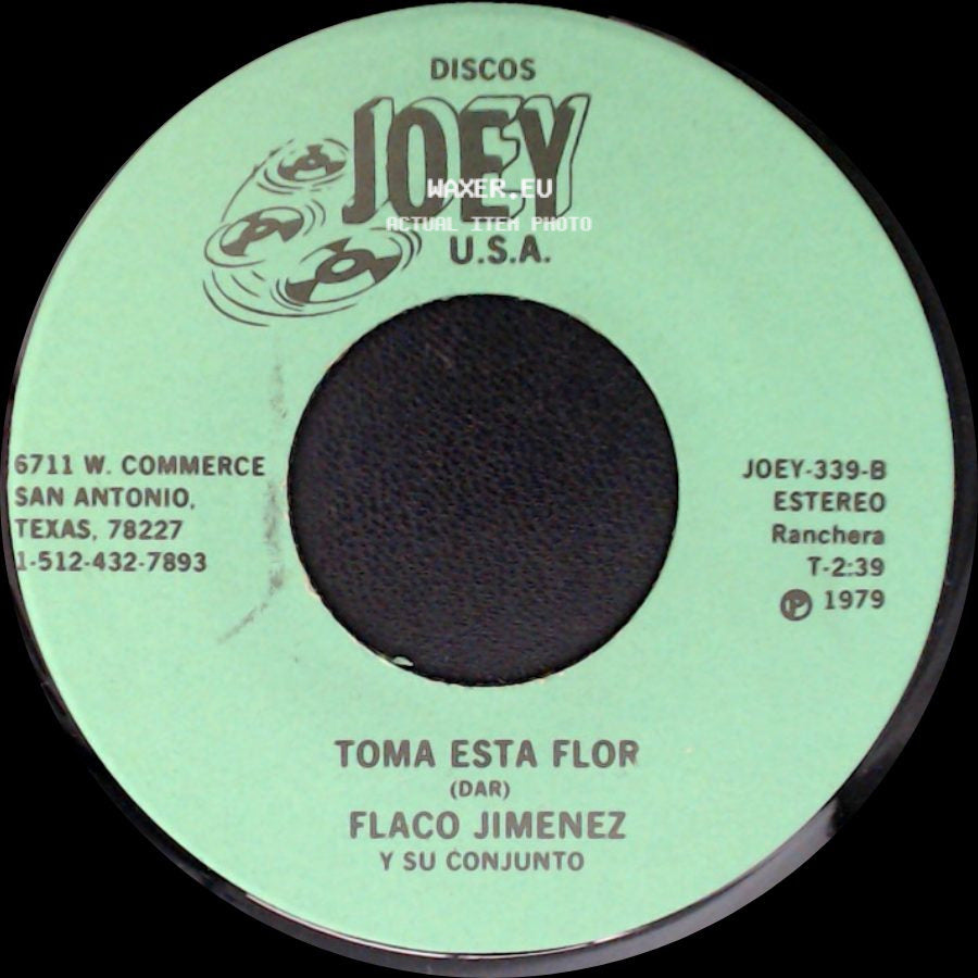 Flaco Jimenez Y Su Conjunto - La Viuda Matrera / Toma Esta Flor side B