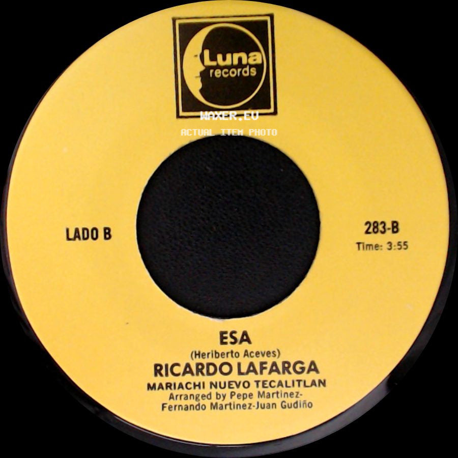 Ricardo Lafarga - Cuando Quieras Volver / Esa side B