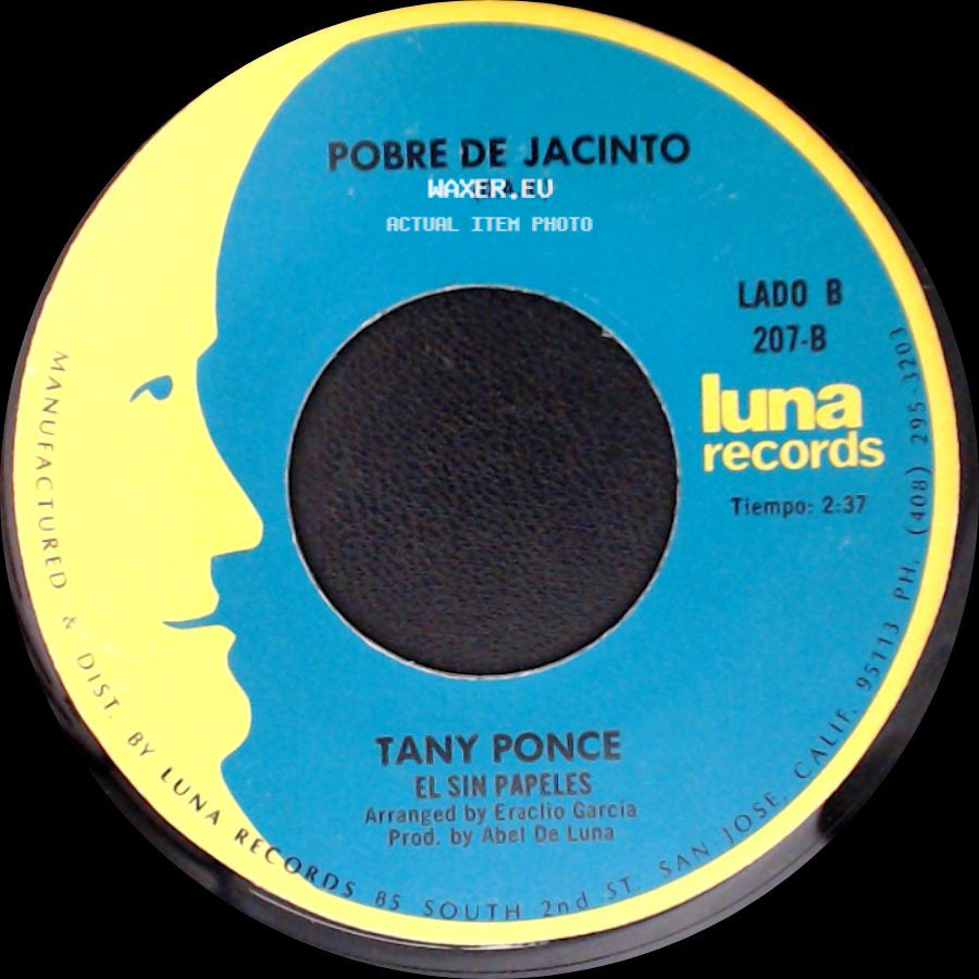 Tany Ponce - Por Venir De Contrabando / El Sin Papeles side B