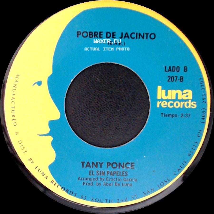 Tany Ponce - Por Venir De Contrabando / El Sin Papeles side B