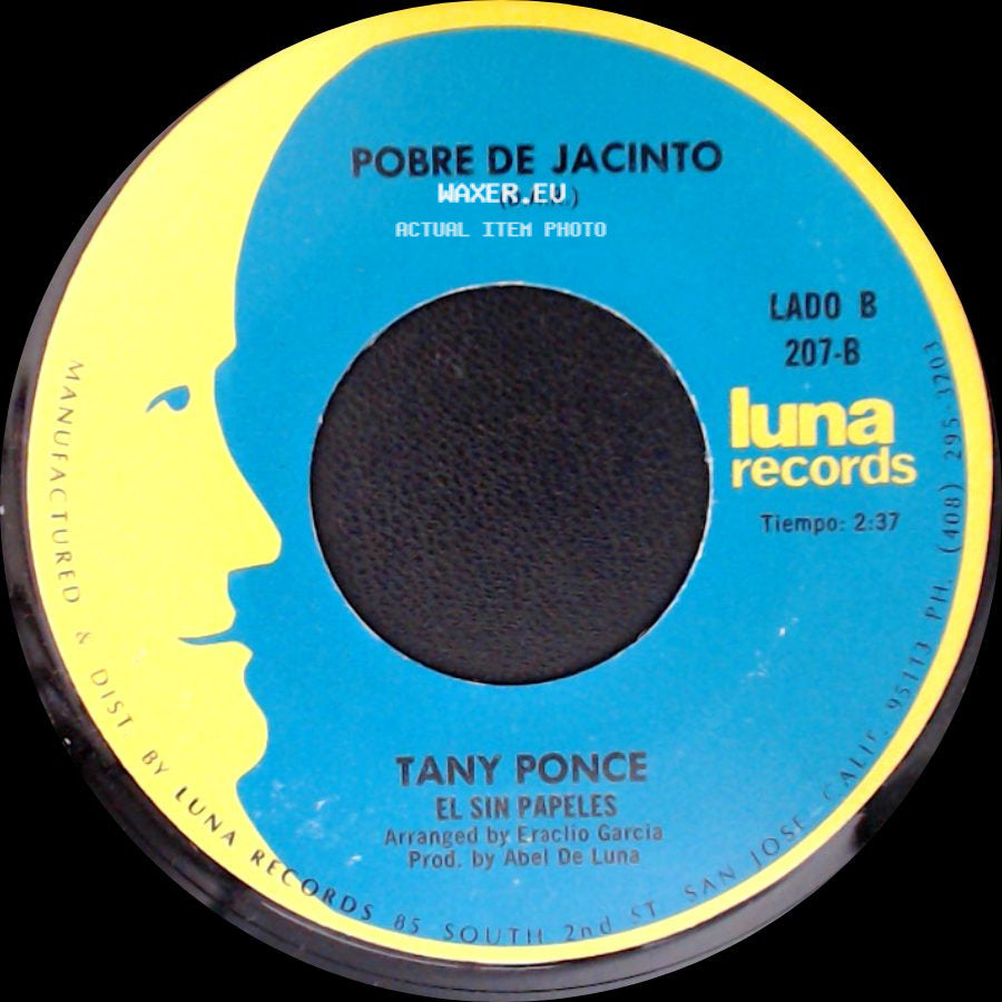 Tany Ponce - Por Venir De Contrabando / El Sin Papeles side B