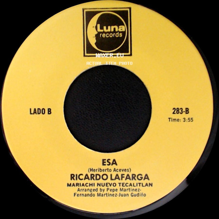 Ricardo Lafarga - Cuando Quieras Volver / Esa side B