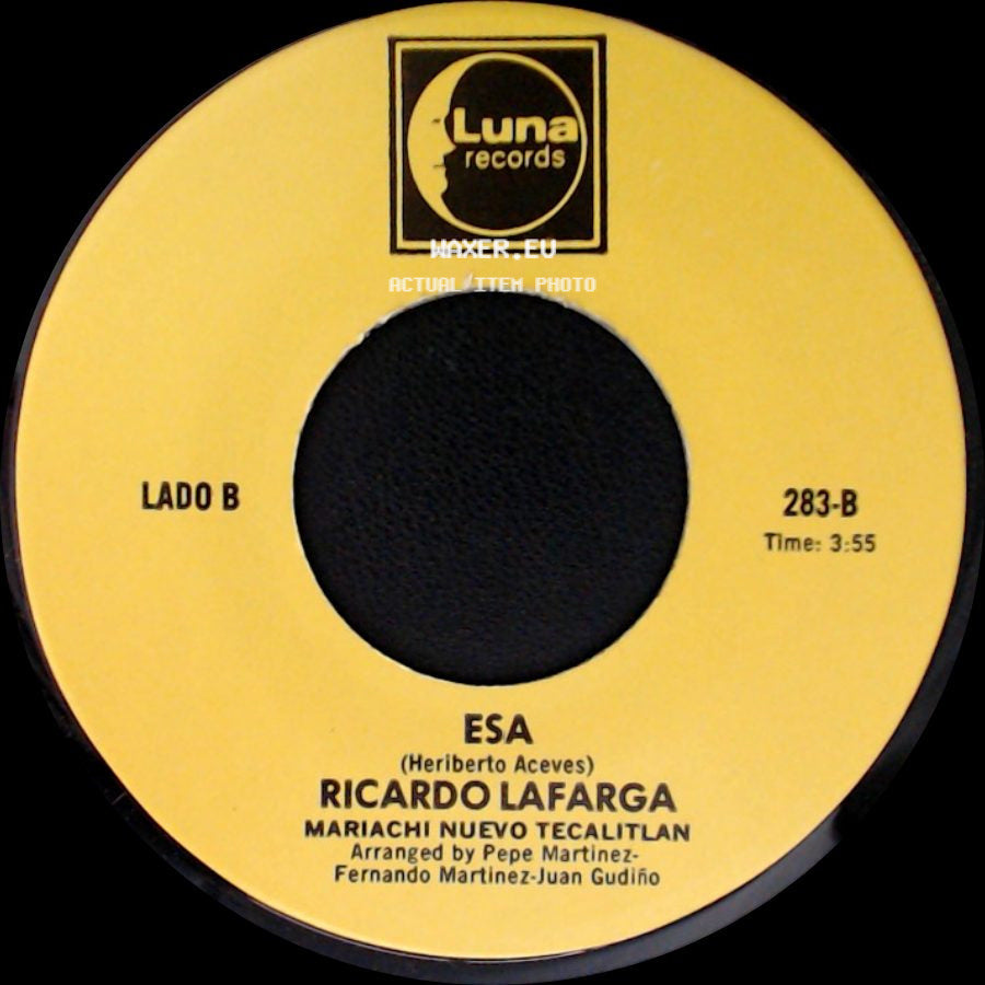 Ricardo Lafarga - Cuando Quieras Volver / Esa side B
