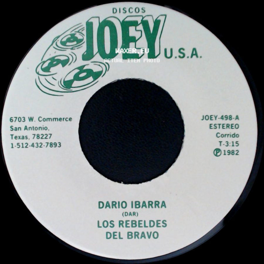 Dario Ibarra (Dar) / Los Rebeldes Del Bravo - Los Rebeldes Del Bravo / La Hija Olvidada side A