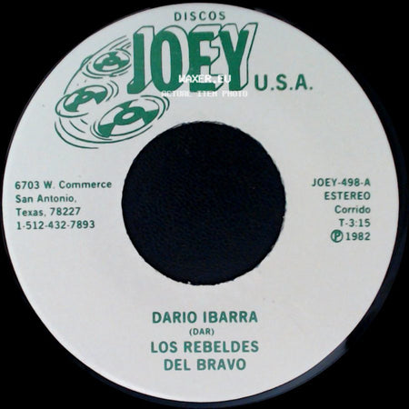Dario Ibarra (Dar) / Los Rebeldes Del Bravo - Los Rebeldes Del Bravo / La Hija Olvidada side A