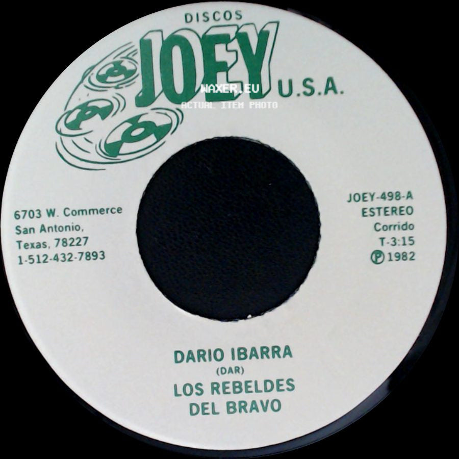 Dario Ibarra (Dar) Los Rebeldes Del Bravo / Los Rebeldes Del Bravo - Unknown Title A / La Hija Olvidada side A