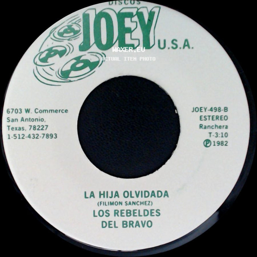 Dario Ibarra (Dar) Los Rebeldes Del Bravo / Los Rebeldes Del Bravo - Unknown Title A / La Hija Olvidada side B
