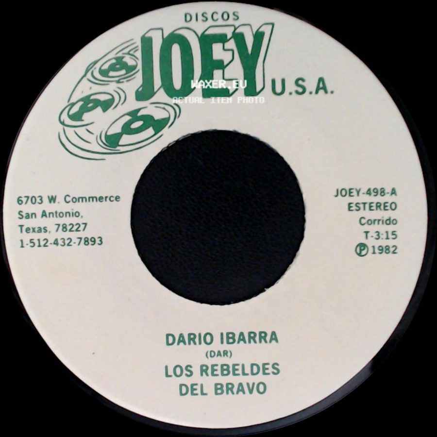 Dario Ibarra / Los Rebeldes Del Bravo - Los Rebeldes Del Bravo / La Hija Olvidada side A