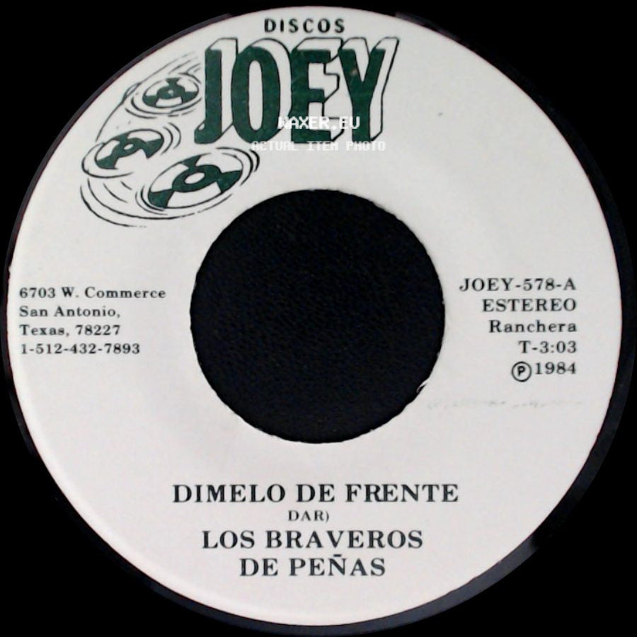 Los Braveros De Peñas - Dimelo De Frente / Sueño Interrumpido side A