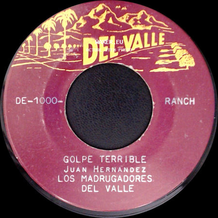 Juan Hernandez Los Madrugadores Del Valle / Los Madrugadores Del Valle - Golpe Terrible / La Avioneta side A
