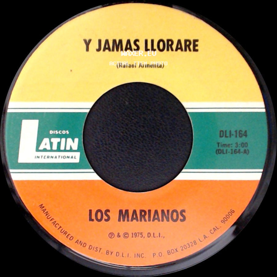 Los Marianos - Cotorreando El Punto / Y Jamás Lloraré side B