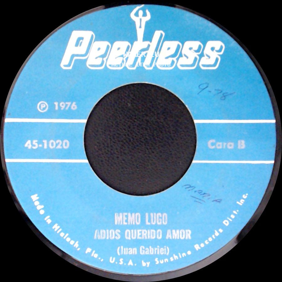 Memo Lugo - Me Diste Olvido / Adios Querido Amor side B