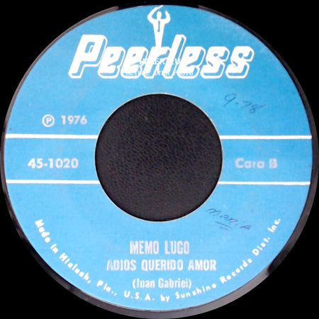 Memo Lugo - Me Diste Olvido / Adios Querido Amor side B
