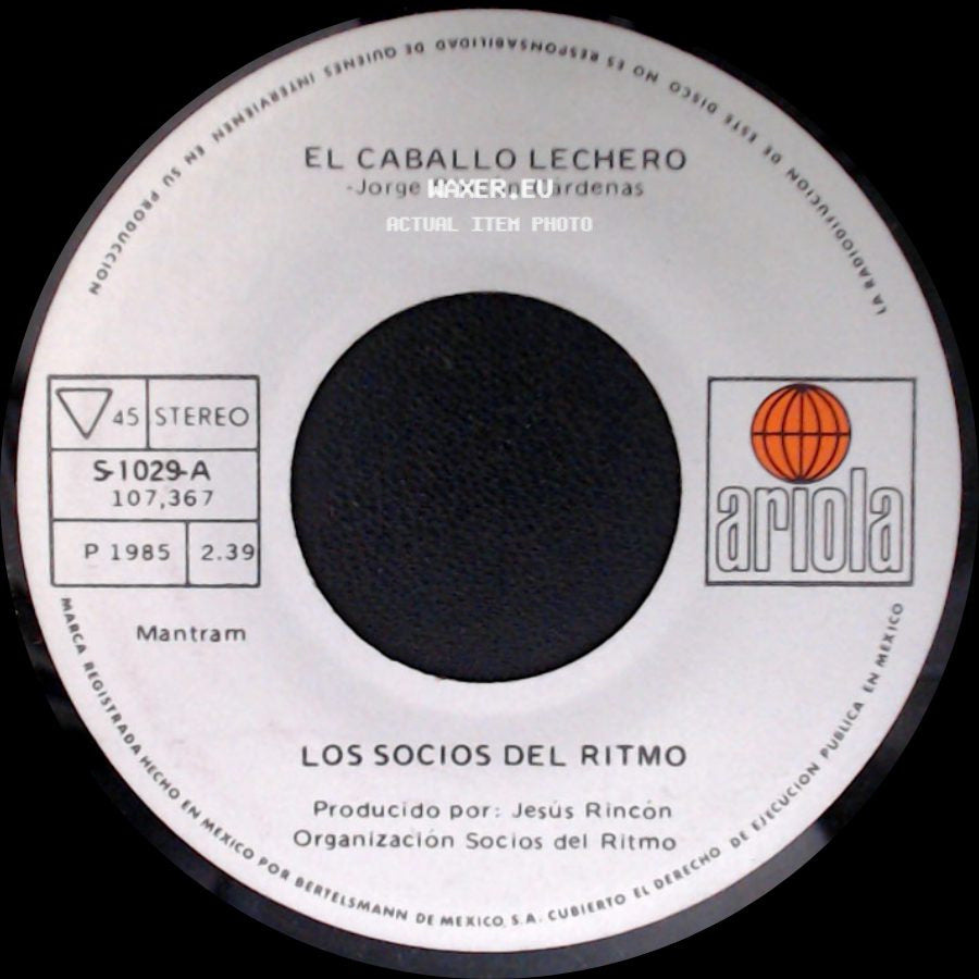 Maria Dolores / Los Socios Del Ritmo - Los Socios Del Ritmo / El Caballo Lechero side B