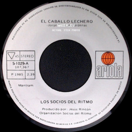 Maria Dolores / Los Socios Del Ritmo - Los Socios Del Ritmo / El Caballo Lechero side B