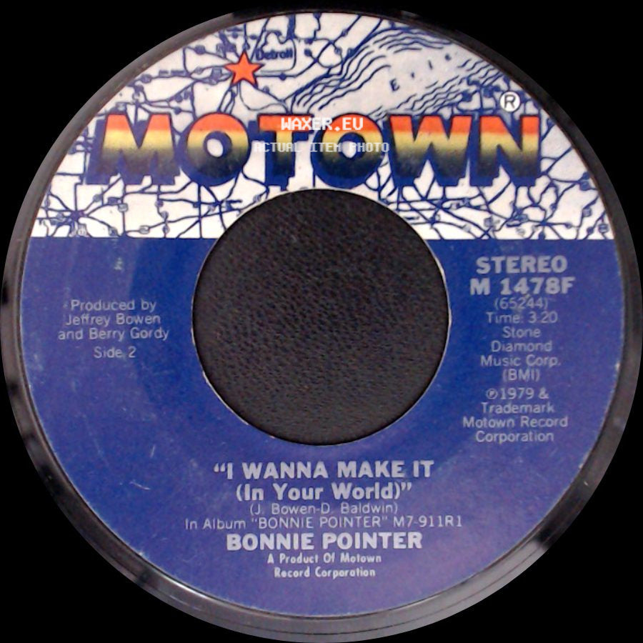 Bonnie Pointer - I Can't Help Myself (Sugar Pie, Honey Bunch) / I Wanna Make It (In Your World) side B